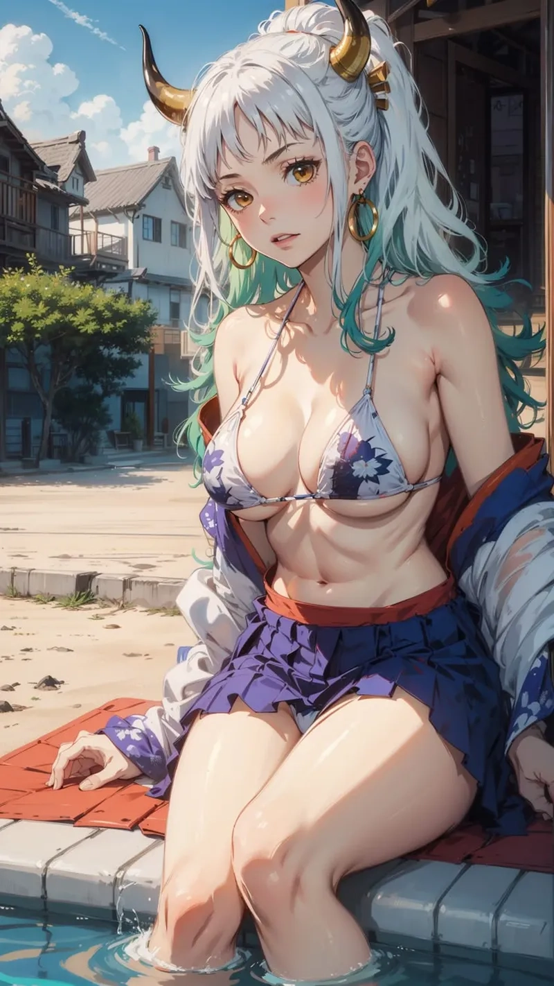 Hình ảnh Yamato One Piece bikini đầy phong cách và cá tính