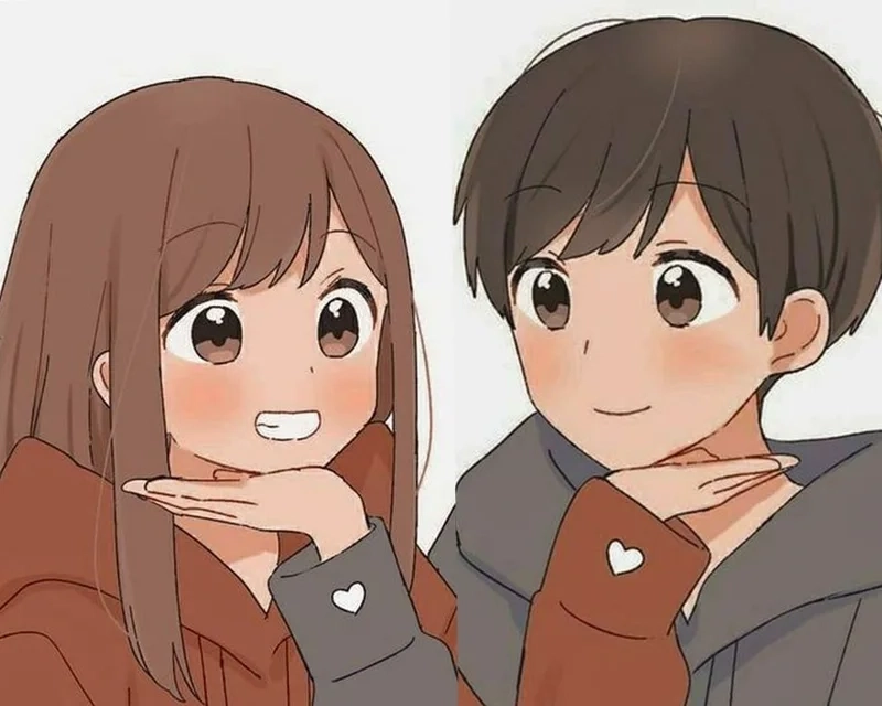 Hình anime cặp đôi dễ thương rất đáng yêu