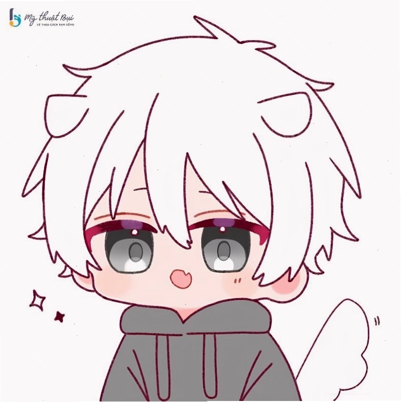 Hình chibi nam, nữ siêu cute dễ thương với phong cách đơn giản