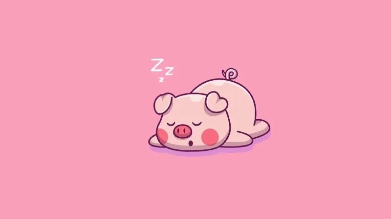 Hình con heo chibi ngộ nghĩnh đáng yêu