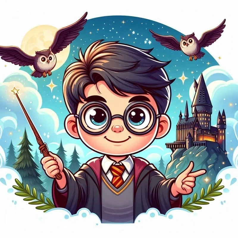 Hình harry potter chibi siêu dễ thương không thể bỏ qua