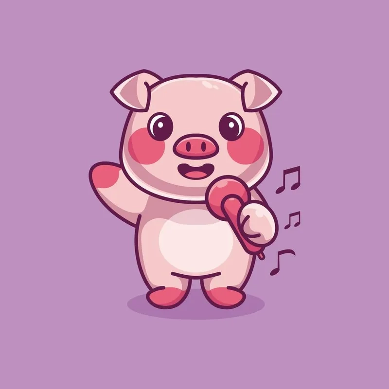 Hình lợn chibi dễ thương sẽ làm bạn mê mẩn