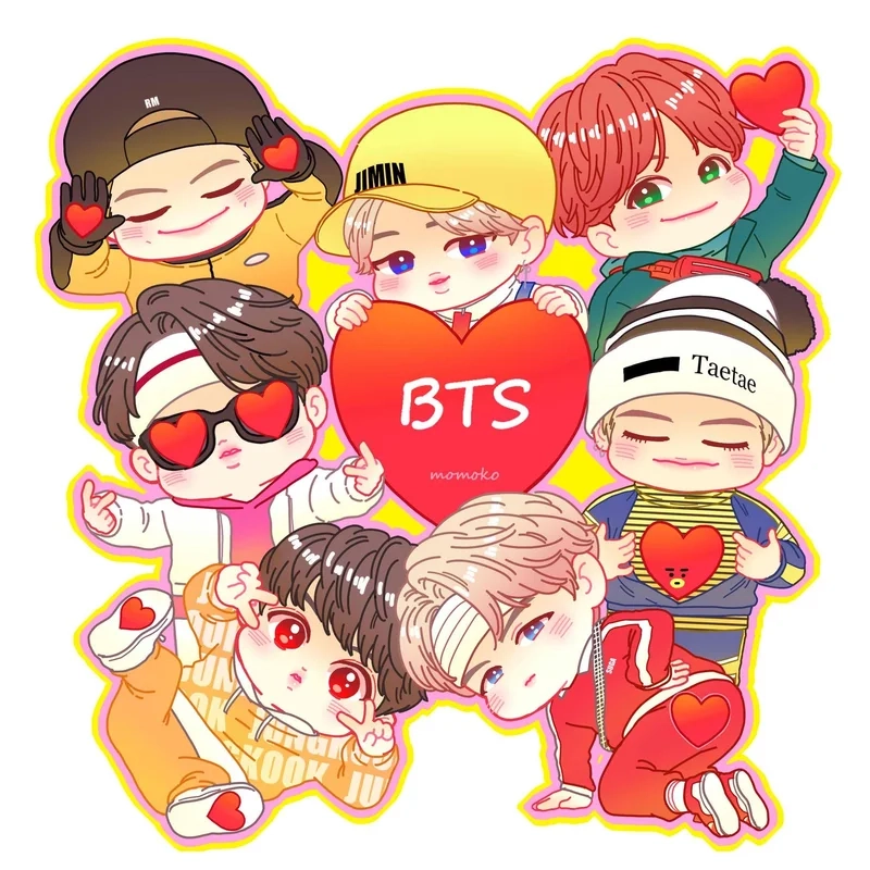 Hình nền bts chibi cho điện thoại thêm phần dễ thương