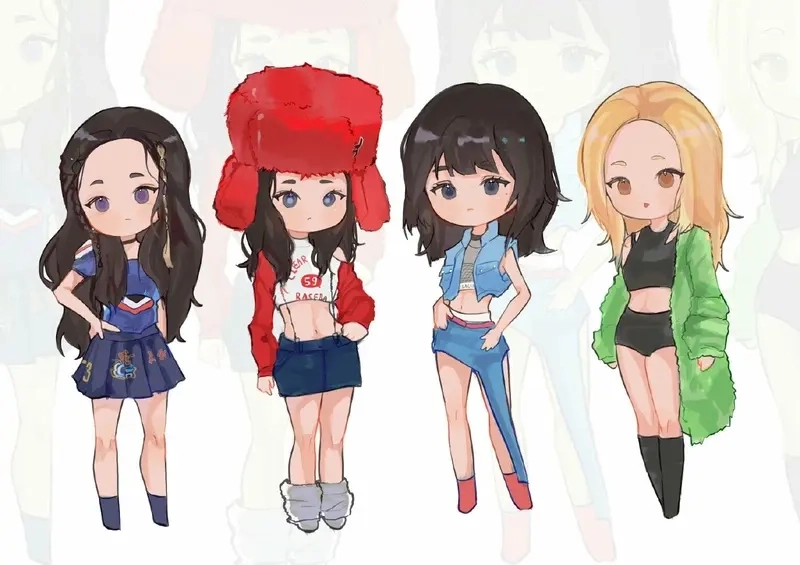 Hình nền cute chi bi nhỏ xinh đáng yêu