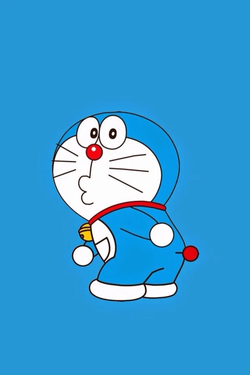 Hình nền điện thoại doremon cute giúp màn hình thêm sinh động.