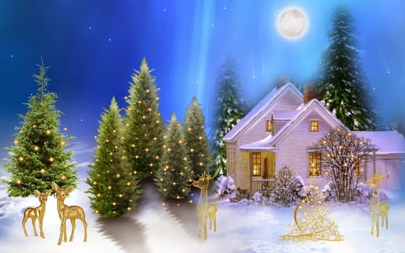 Hình nền điện thoại noel cute mang nét dễ thương và ấm áp.