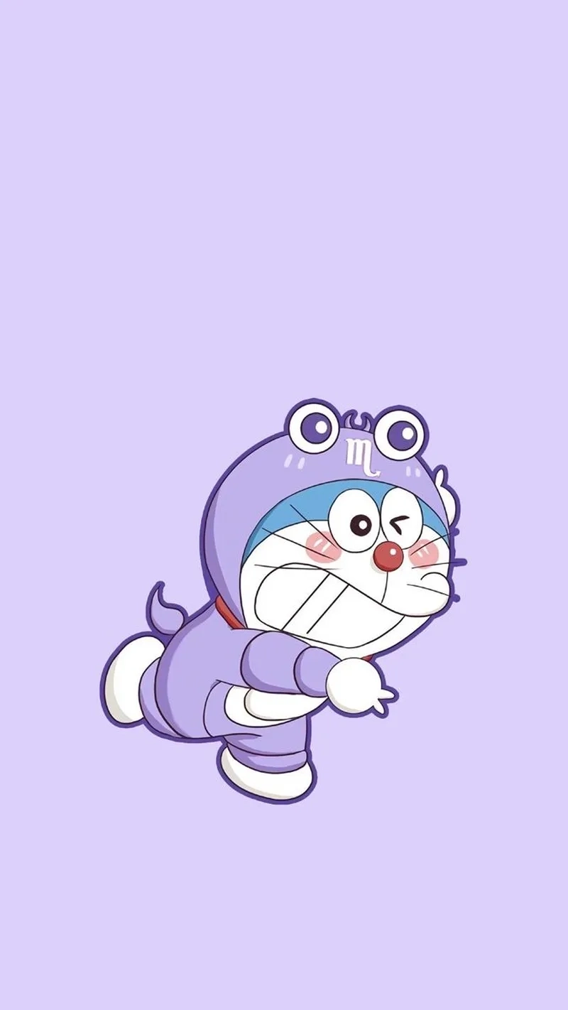 Hình nền doremon siêu cute khiến người xem không khỏi thích thú.