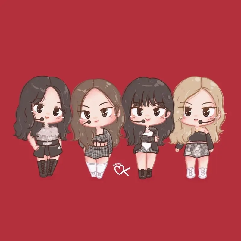 Hình nền máy tính chibi dễ thương ngọt ngào