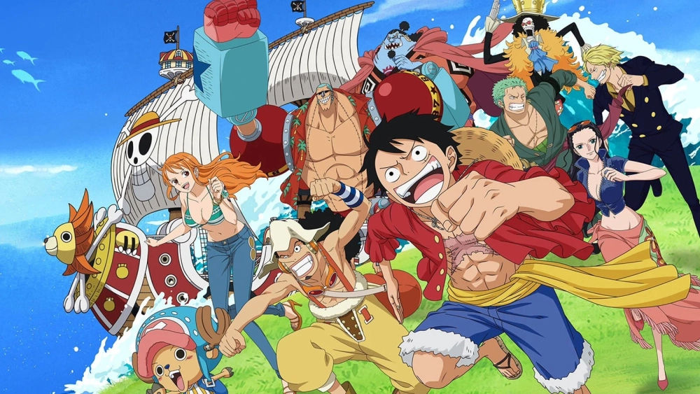 Hình nền máy tính one piece cute giúp không gian làm việc thêm sinh động.