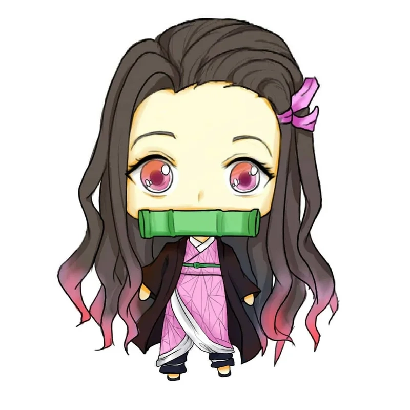 Hình nền nezuko chibi cực dễ thương và hợp với mọi không gian