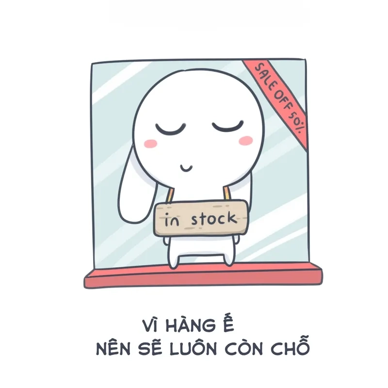Hình thỏ bảy màu meme đáng yêu, biểu cảm đa dạng