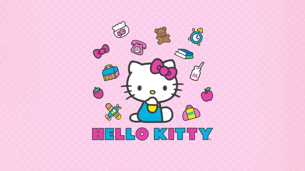 Hình tô Hello Kitty tô xong có thể dán làm poster cực xinh