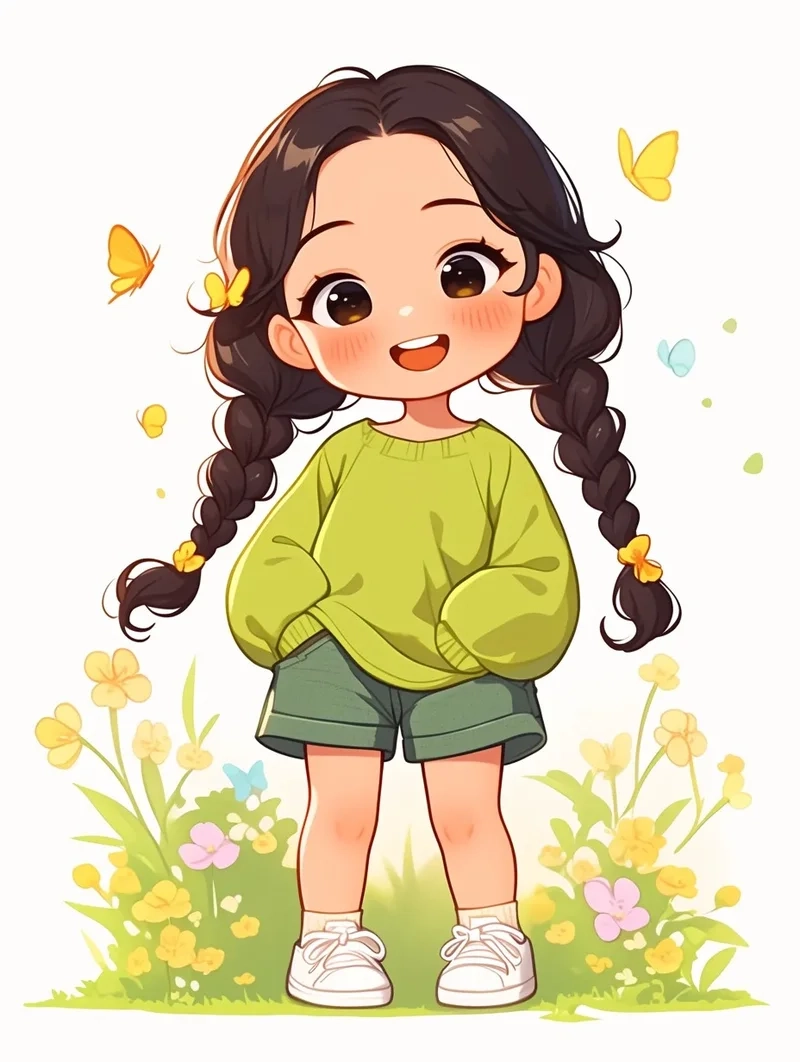 Hình vẽ con gái chibi dễ thương này sẽ khiến bạn mê mẩn