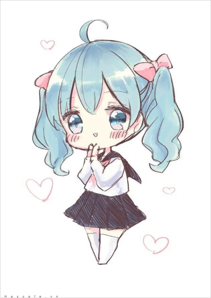 Hình vẽ cute chibi giúp bạn tạo ra những bức tranh cực kỳ dễ thương