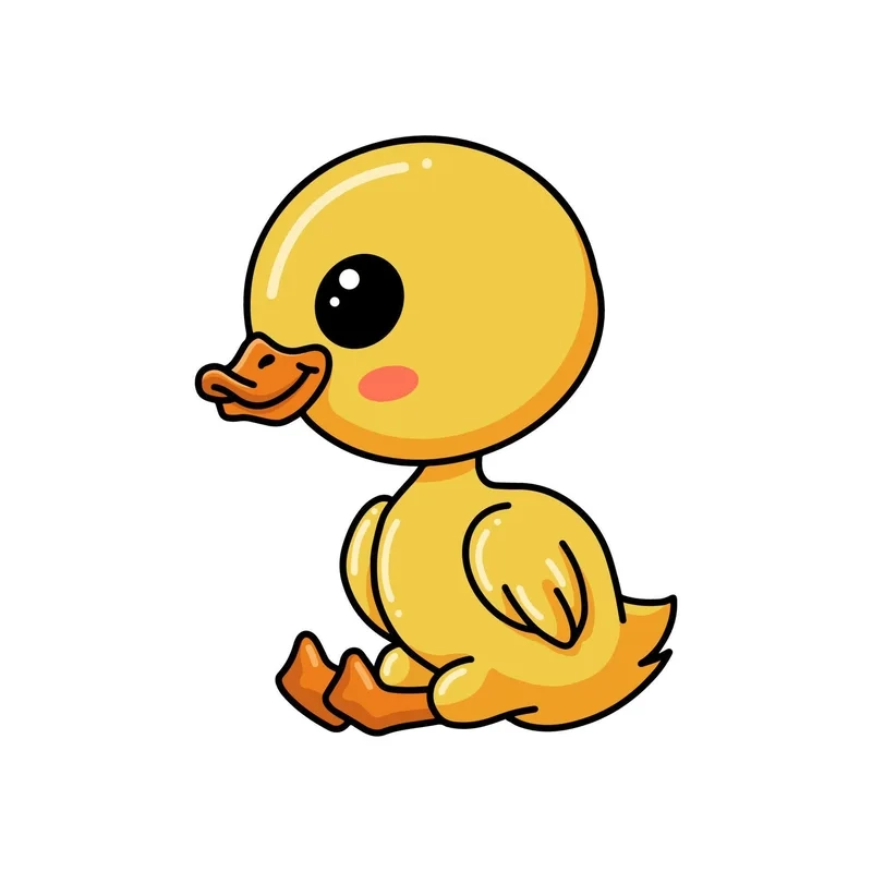 Hình vịt cute chibi là lựa chọn hoàn hảo cho mọi người yêu thích sự dễ thương