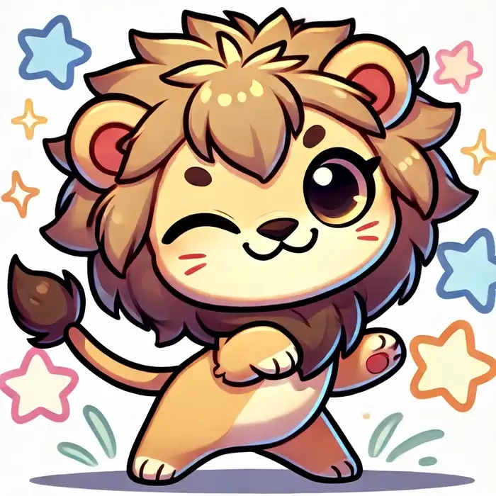 Học ngay cách vẽ con sư tử chibi chỉ trong vài bước