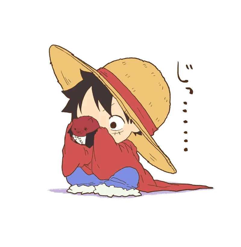 Hướng dẫn từng bước hình vẽ luffy chibi cho người mới bắt đầu