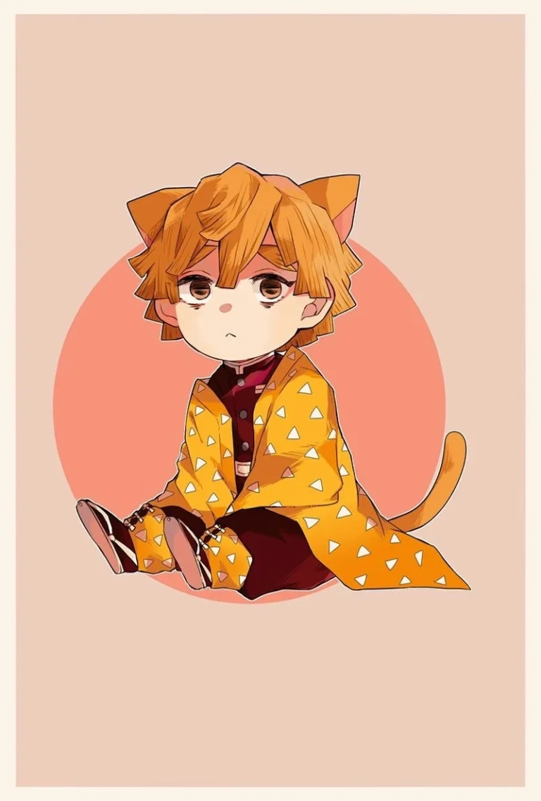 Khám phá chibi Zenitsu kiếm sĩ sấm sét hóa tí hon siêu cute