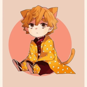 Khám phá chibi Zenitsu kiếm sĩ sấm sét hóa tí hon siêu cute