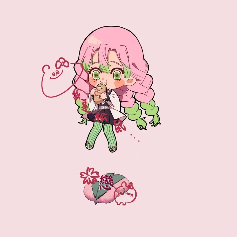 Khám phá Mitsuri chibi dễ thương trong từng bức ảnh