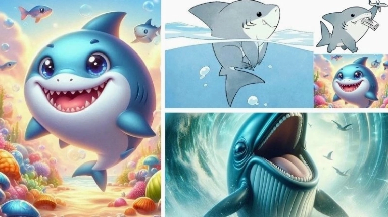 Khám Phá Thế Giới Cá Mập Chibi Đáng Yêu Và Ngộ Nghĩnh