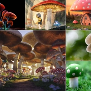 Khám phá Thế giới Nấm Chibi Dễ Thương Đầy Sáng Tạo