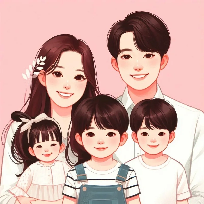 Khám phá xu hướng chibi ghép mặt gia đình cực hài