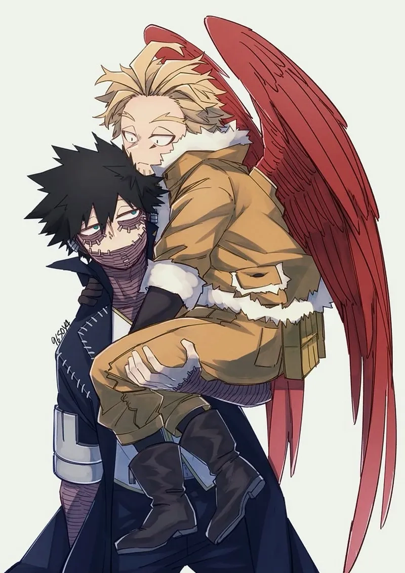 Khoảnh khắc lãng mạn giữa Hawks x Dabi khiến fan thổn thức
