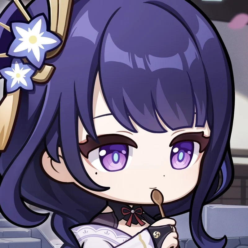 Không cưỡng lại được độ cute của cute chibi raiden shogun