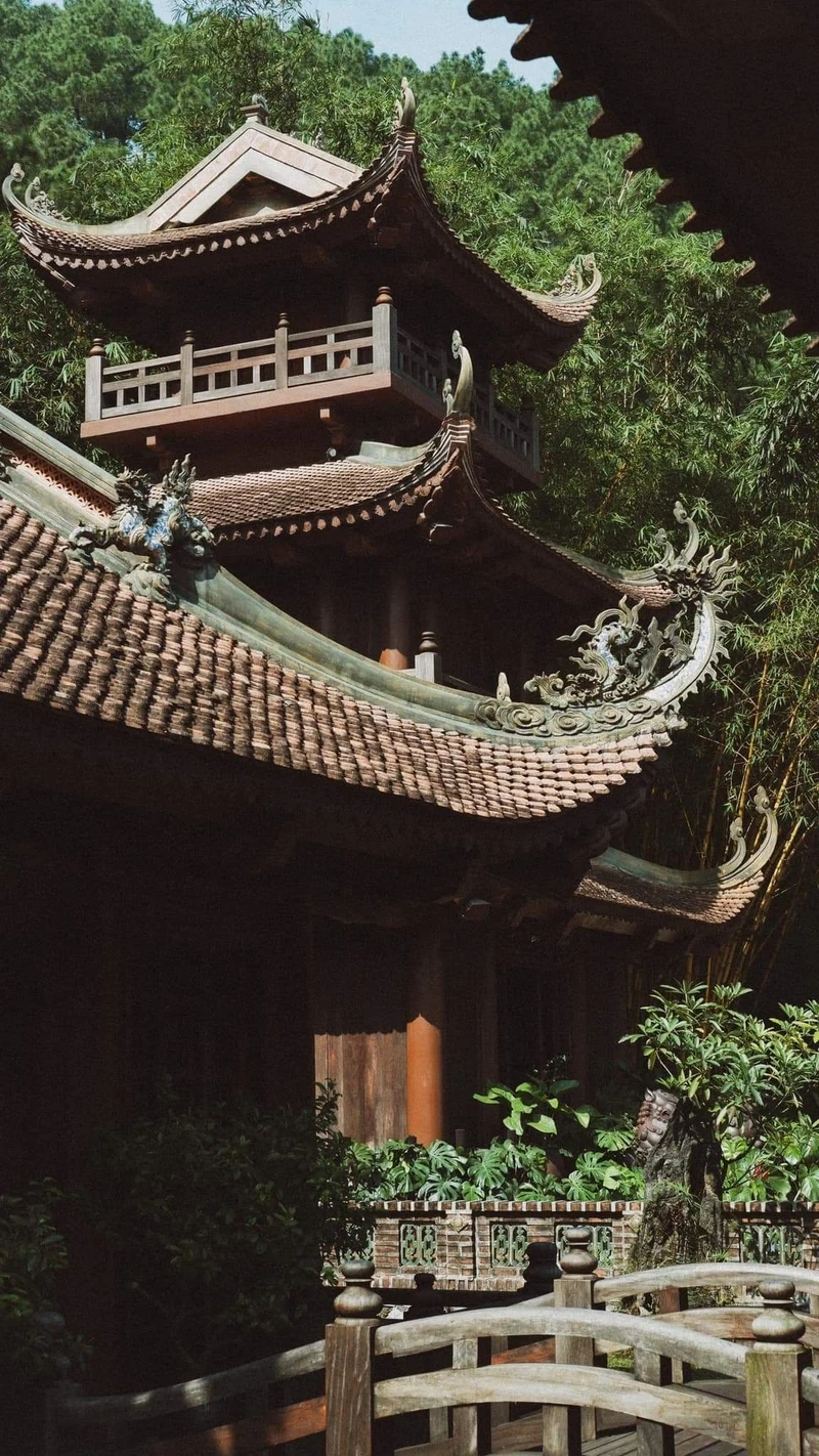 Không gian thanh tịnh tại chùa phi lai tự