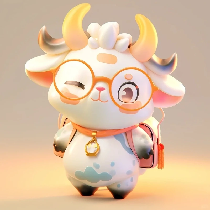 Không thể bỏ lỡ bò chibi hoạt hình cute cực xinh
