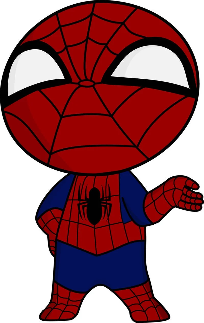 Không thể cưỡng lại cute spider man chibi siêu dễ thương