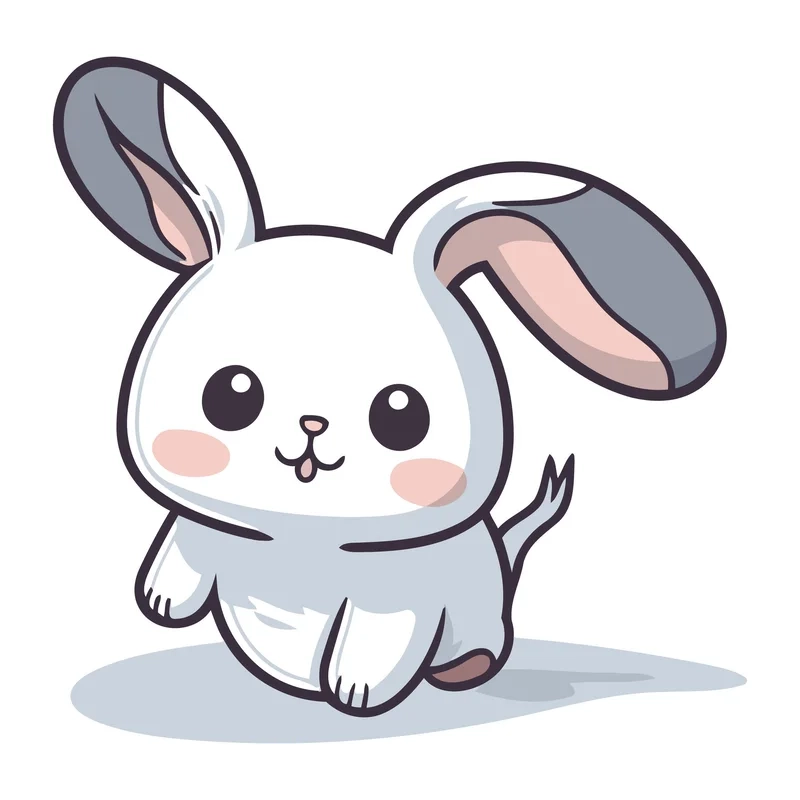 Không thể không yêu cute thỏ chibi với ánh mắt long lanh