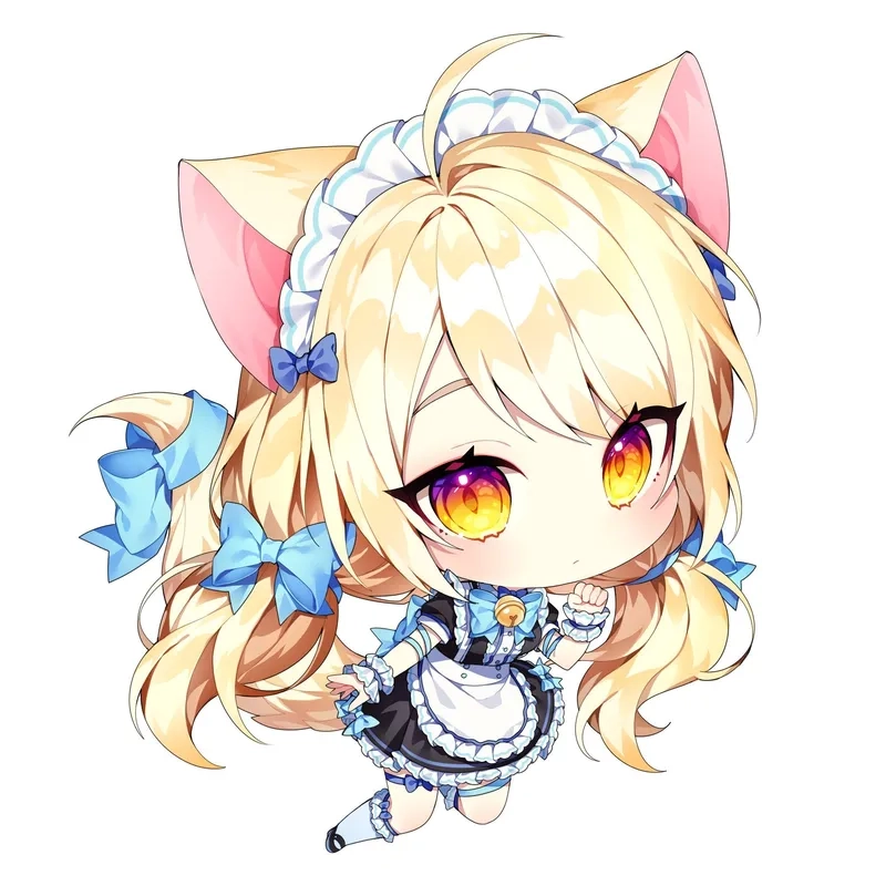 Không thể rời mắt khỏi anime nữ cute đáng yêu chibi