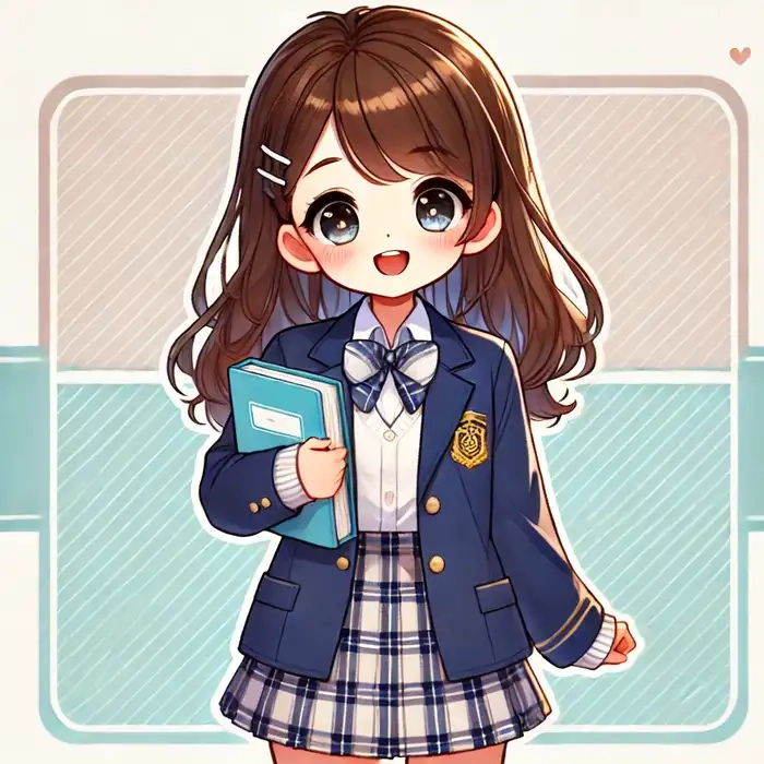 Không thể rời mắt khỏi bộ học sinh chibi cute này
