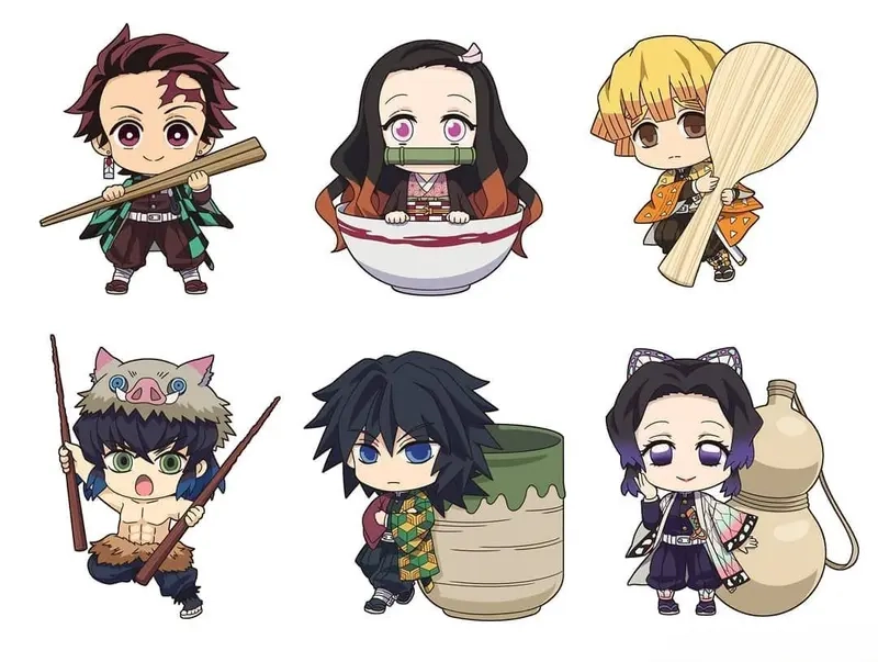 Không thể rời mắt trước ảnh anime thanh gươm diệt quỷ chibi cực kỳ xinh