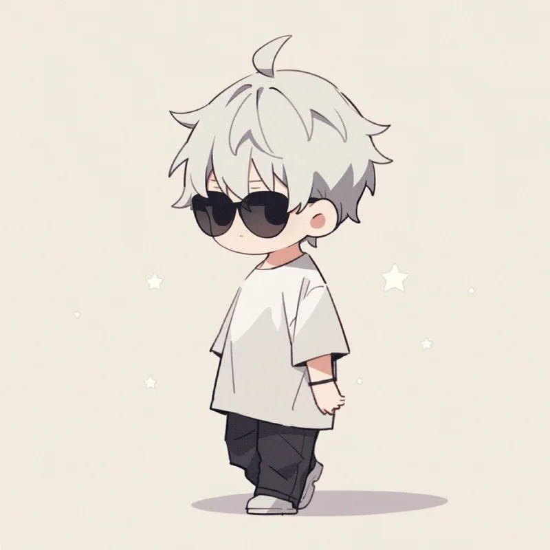 Không thể rời mắt với chibi hình nền cute nam cực chill