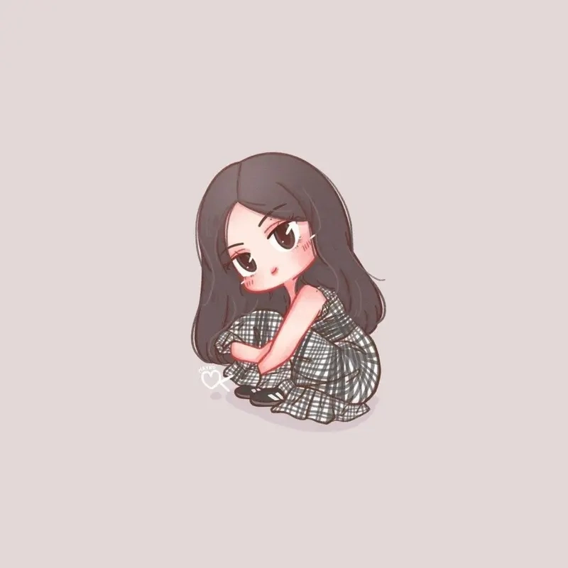 Không thể rời mắt với hình jennie chibi cực dễ thương