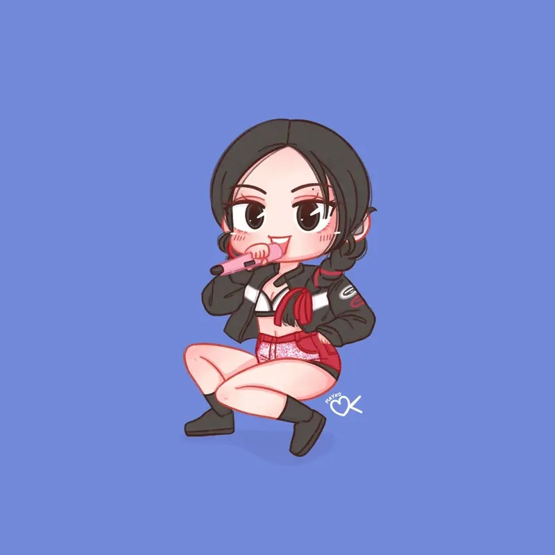 Không thể thiếu trong bộ sưu tập hình jennie blackpink chibi