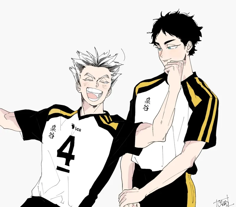 Koutarou Bokuto x Keiji Akaashi thể hiện tình bạn sâu sắc
