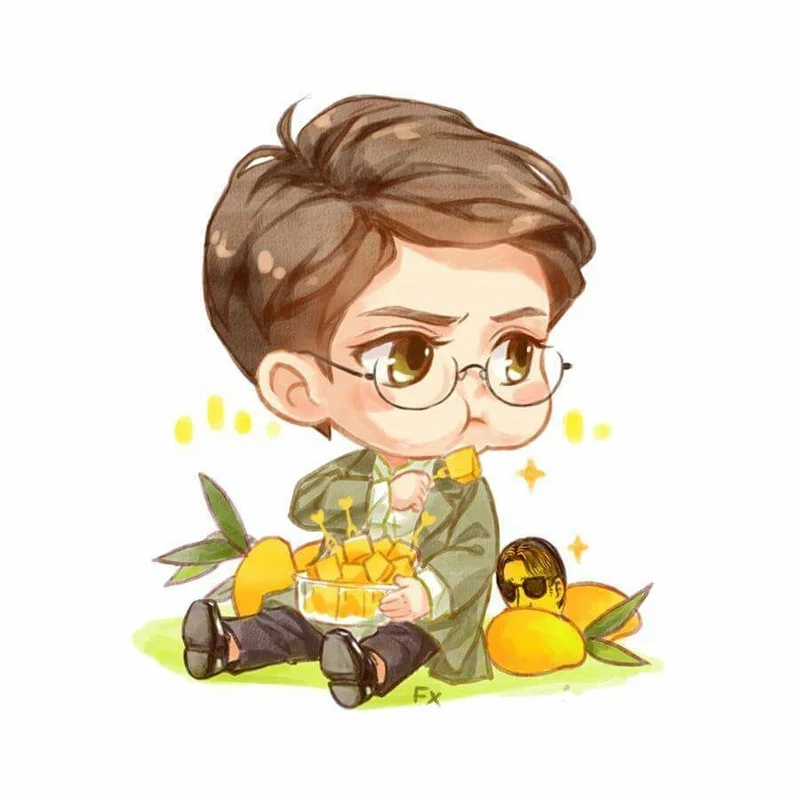 Lạc vào thế giới ảnh chibi cute nam khiến bạn thổn thức