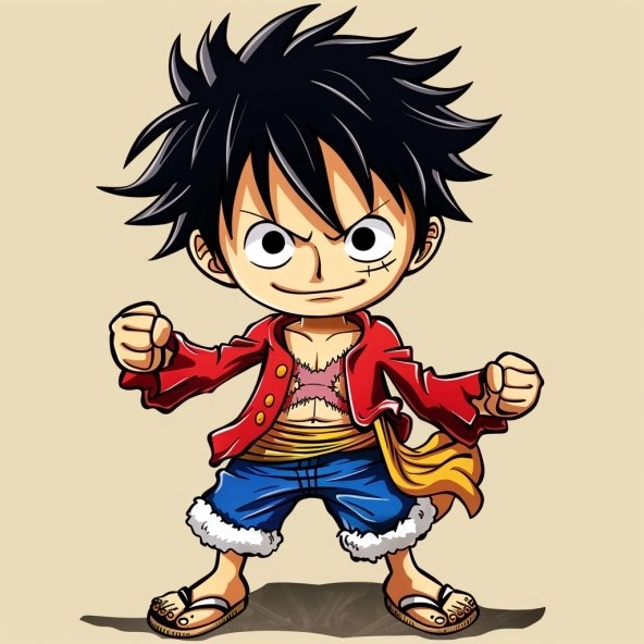Luffy nika chibi biến hình dễ thương bá đạo