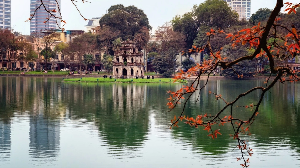 Lưu giữ khoảnh khắc cảnh hồ gươm đẹp nên thơ