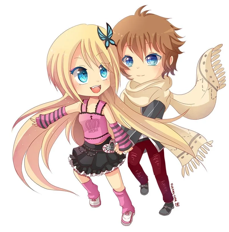 Lưu giữ khoảnh khắc yêu với hình cặp đôi yêu nhau chibi