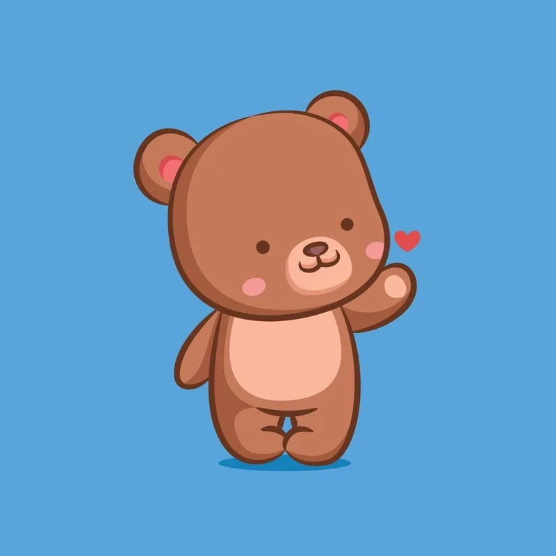Lưu ngay ảnh chibi avatar gấu cute hot trend TikTok