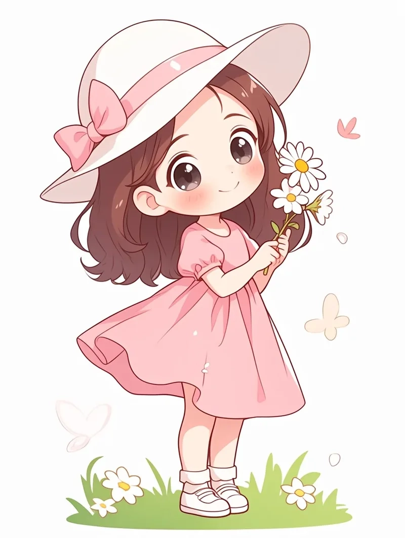 Lưu ngay hình ảnh cute chibi nữ làm hình nền siêu xinh