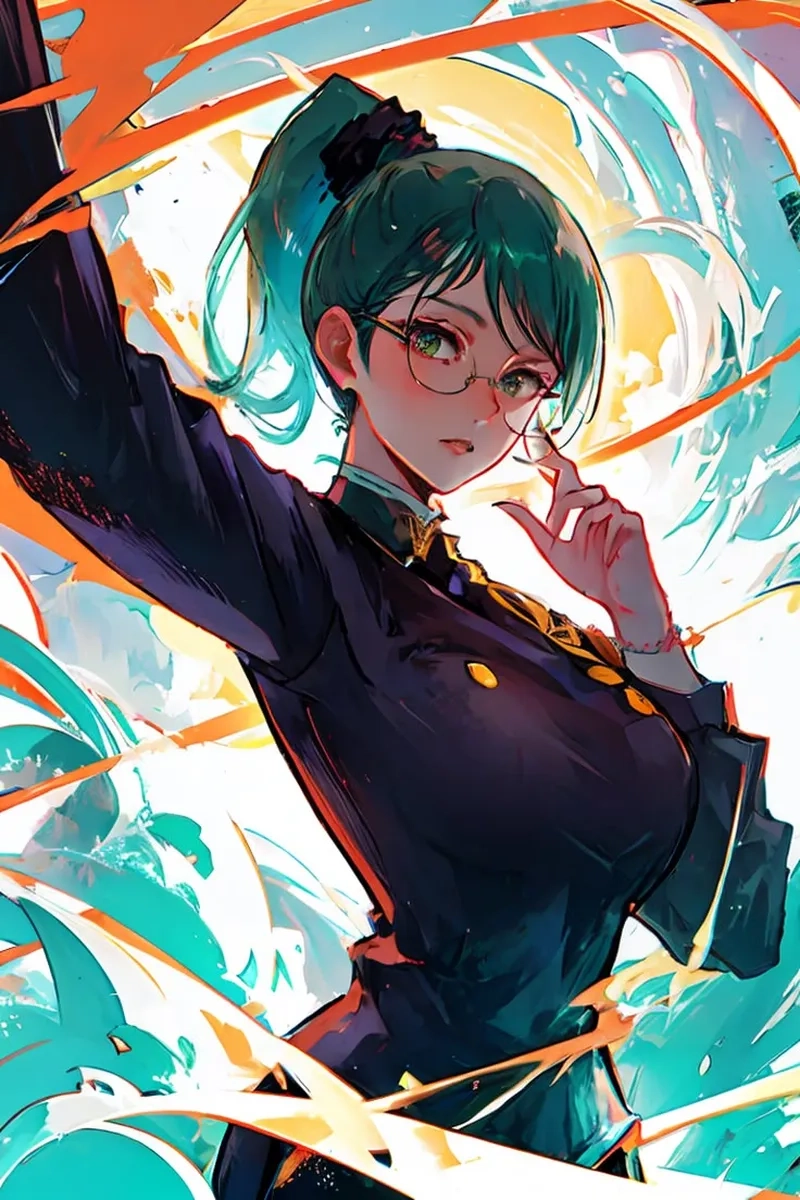 Maki Zenin art thể hiện vẻ đẹp mạnh mẽ của Maki