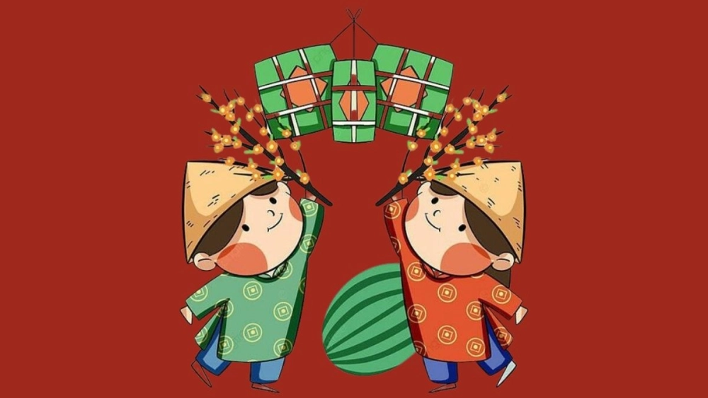 Mãn nhãn cùng bộ chibi anime chibi ảnh tết đầy màu sắc