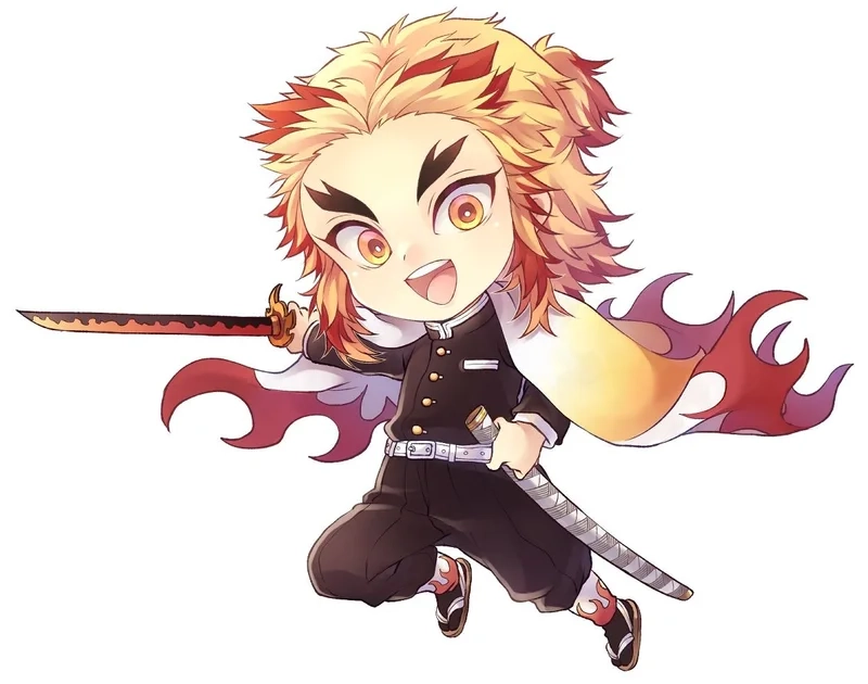 Mãn nhãn với bộ sưu tập rengoku chibi art đẹp như tranh