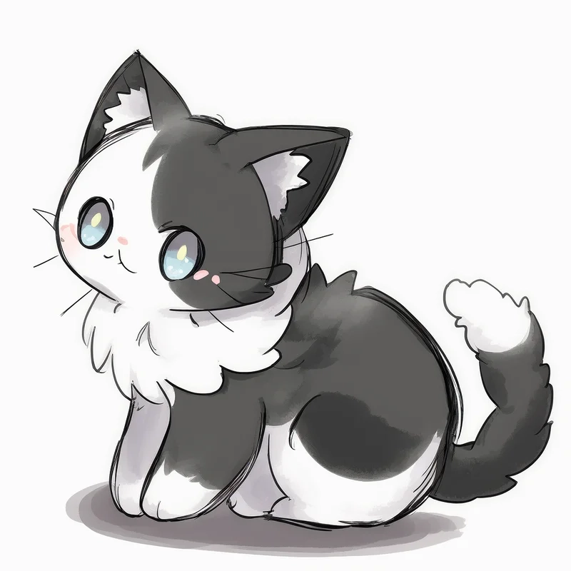Mê đắm với bộ ảnh cute mèo chibi cực chất